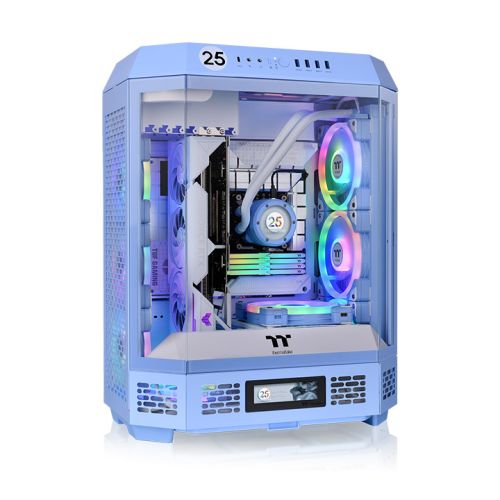 透视The Tower 600 中直立式机箱 绣球花蓝