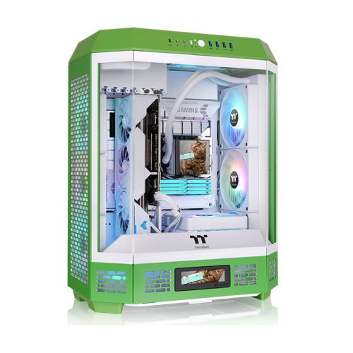 透视The Tower 600 中直立式机箱 光年绿