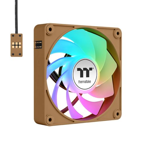 CT140 EX 反转扇叶 ARGB主板连动系统散热风扇 (三颗包) - 砾石砂