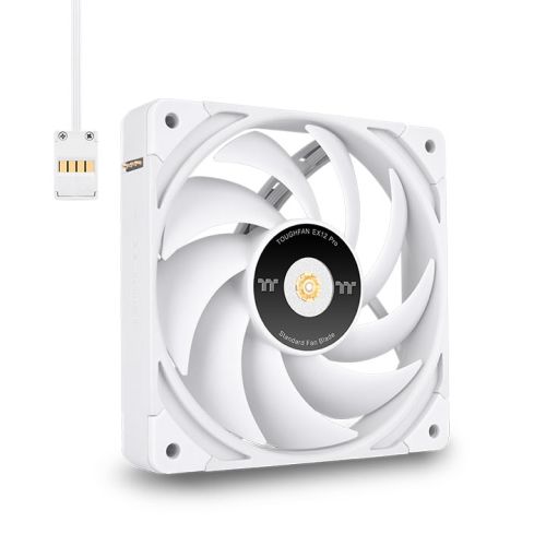 钢影TOUGHFAN EX12 Pro高风压系统散热风扇 (三颗包) – 白色