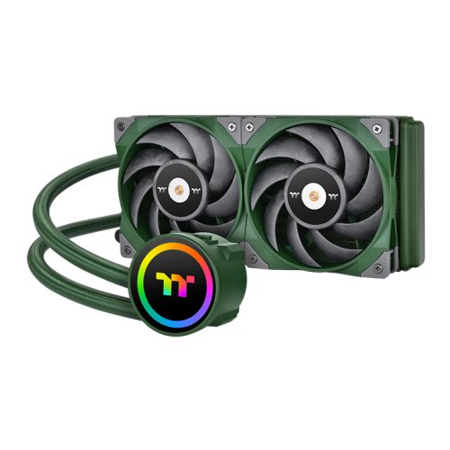 钢影TOUGHLIQUID 240 ARGB Sync 竞速绿一体式水冷散热器