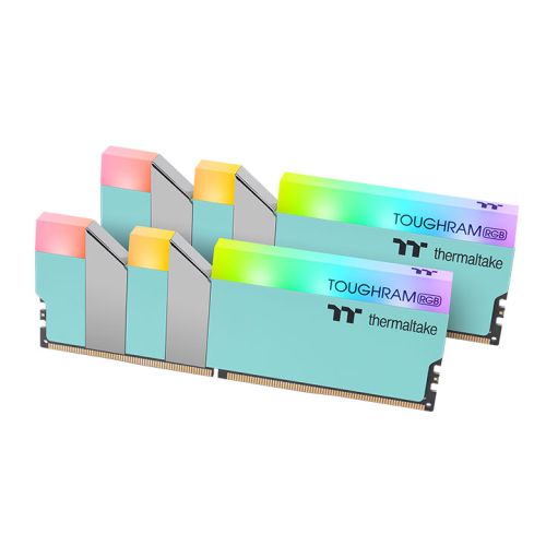 钢影TOUGHRAM RGB 内存 DDR4 3600MHz 16GB  (8GB x 2)-松石绿