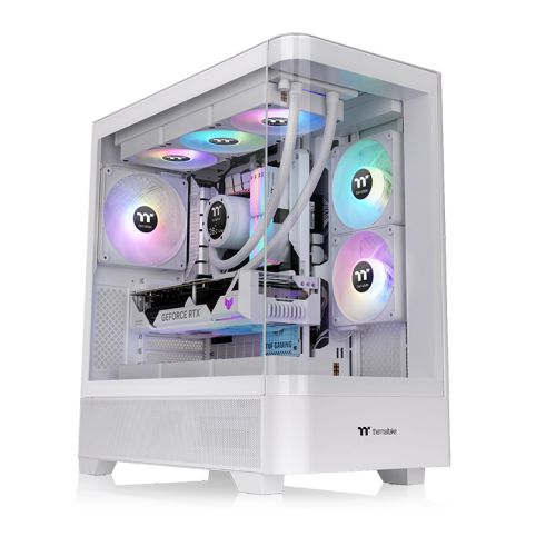 光透 View 290 TG ARGB 钢化玻璃中直立式机箱 雪白版