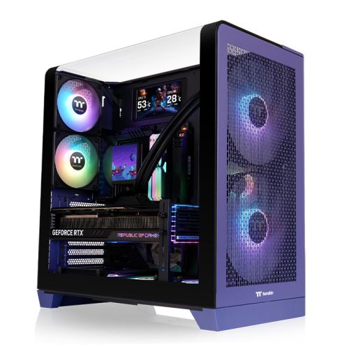 光透 View 390 Air中直立式机箱 暮光紫