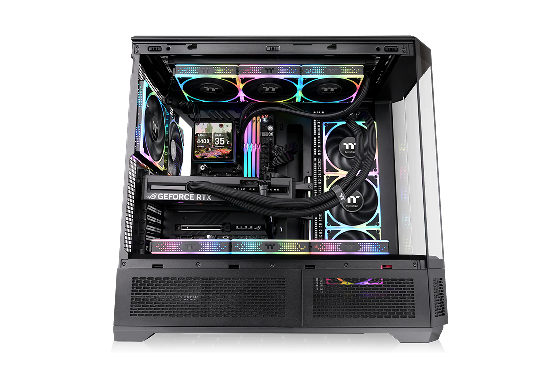 Thermaltake Tower 600 Mint Strawberryedition, octagonal prism design for flexibility and workspace integration
