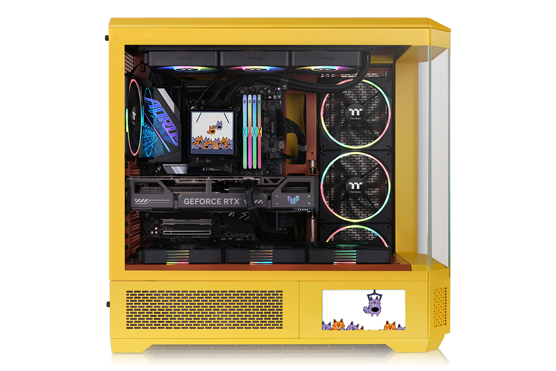 Supports up to a 420mm Radiator on the Right and a 360mm Radiator on the Left