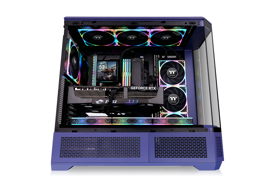 Thermaltake Tower 600 Mint Strawberryedition, octagonal prism design for flexibility and workspace integration